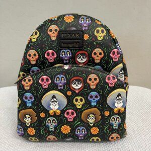 LOUNGEFLY ~ Disney Pixar Coco Skulls Mini Backpack - NWT!